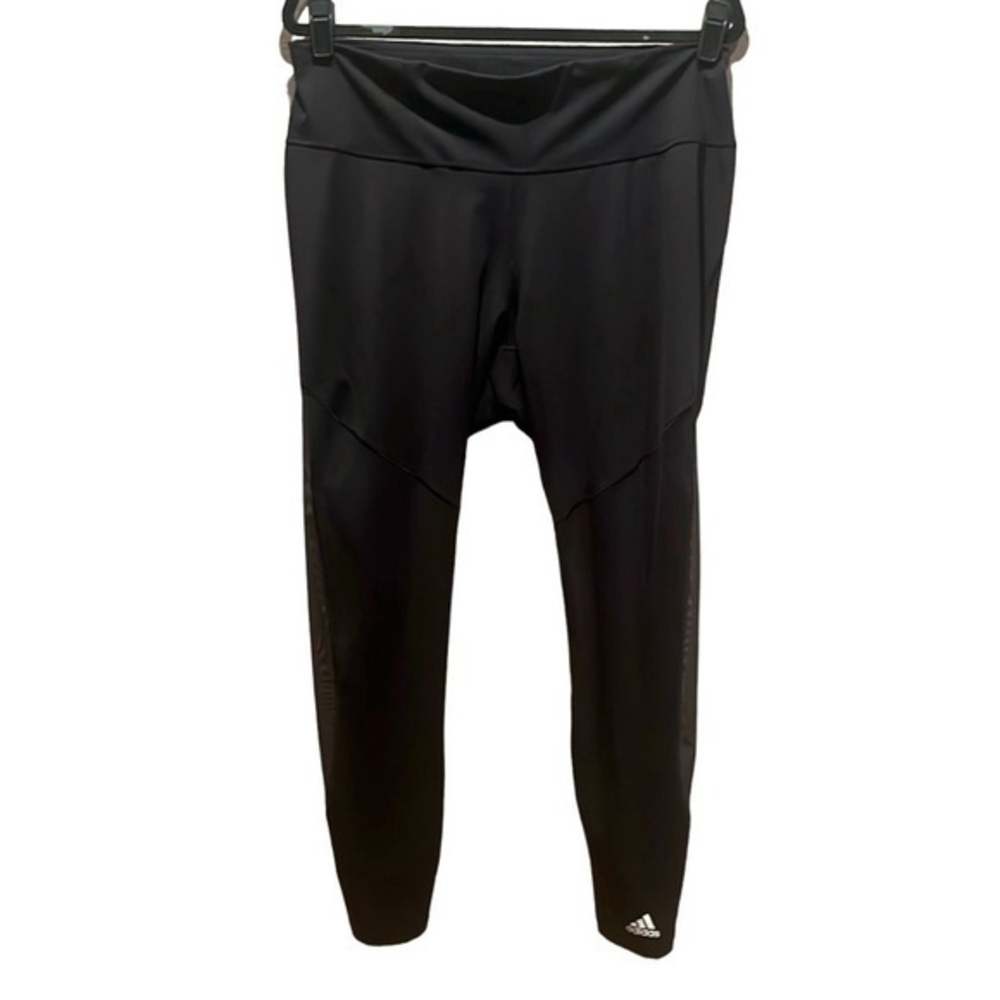 Adidas Women’s Plus Size Black Athletic Mesh Leggings Size 2X